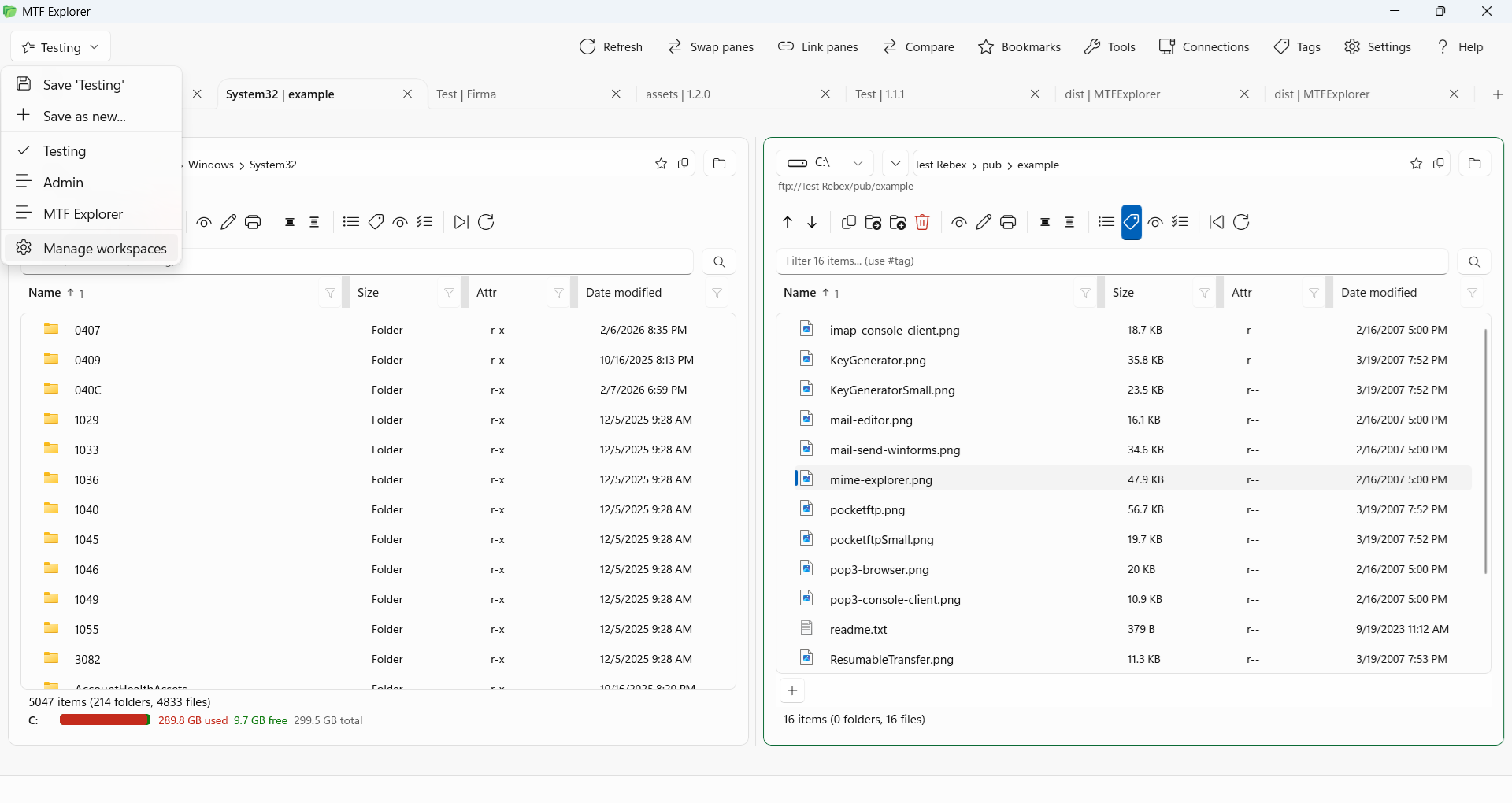 Remote FTP and cloud views